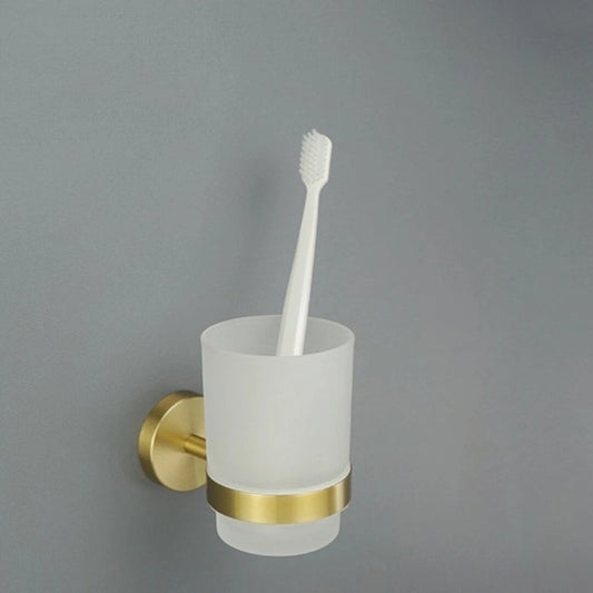 Wesda Brush Holder in Shiny Gold Stainless Steel