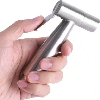 Stainless Steel Muslim Shower Set 5"inches Head + 1.2 Meter Pipe | High Water Pressure | Easy Installation